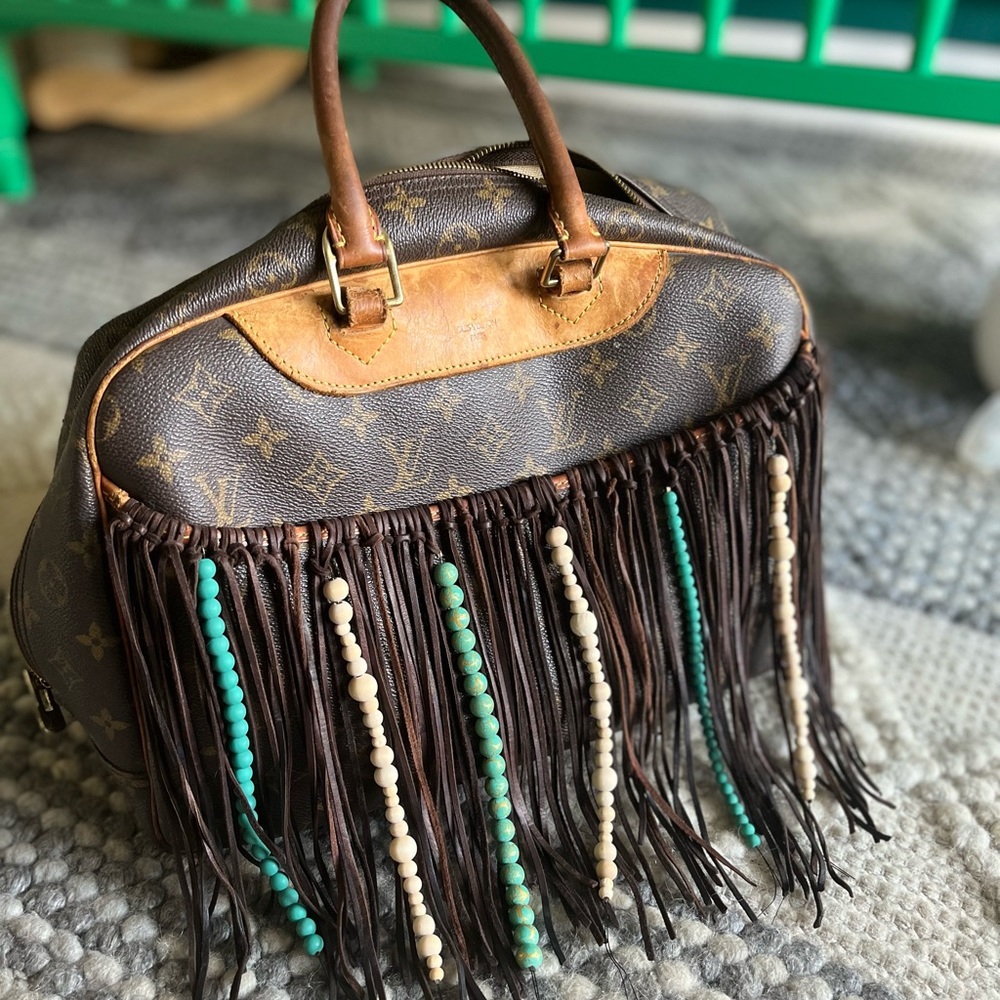 Revamped vintage LV Louis Vuitton purse